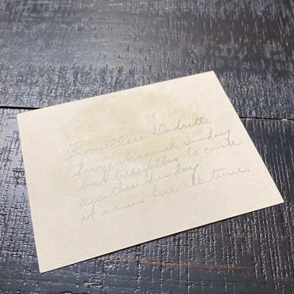 Vintage Easter Greeting Card with Yellow Flowers - Picture 3 of 3